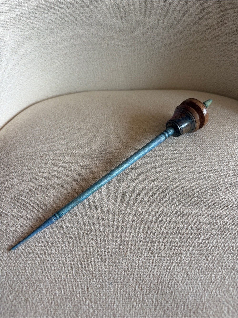 High-End Tibetan Supported Spindle | Hand-Dyed Maple Wood Spinning tool
